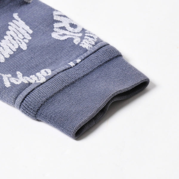 LOUIS VUITTON Sweat Half Zip Knit Blue Indigo White RM181M FMG HEY08W Good Condition Used 4a007921