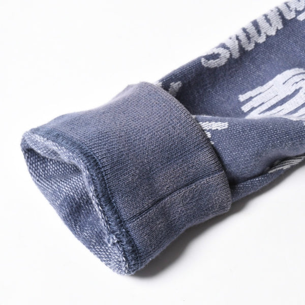 LOUIS VUITTON Sweat Half Zip Knit Blue Indigo White RM181M FMG HEY08W Good Condition Used 4a007921