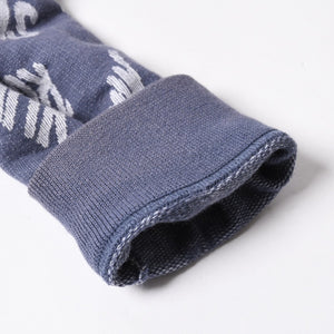 LOUIS VUITTON Sweat Half Zip Knit Blue Indigo White RM181M FMG HEY08W Good Condition Used 4a007921