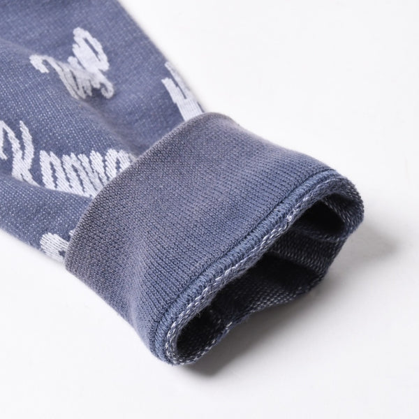 LOUIS VUITTON Sweat Half Zip Knit Blue Indigo White RM181M FMG HEY08W Good Condition Used 4a007921