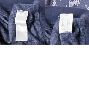 LOUIS VUITTON Sweat Half Zip Knit Blue Indigo White RM181M FMG HEY08W Good Condition Used 4a007921