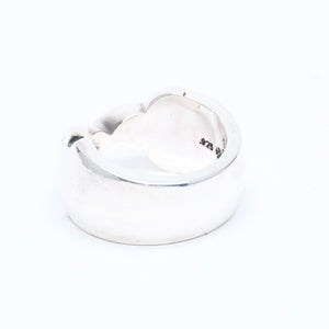 新品未使用 CHROME HEARTS クロムハーツ DOUBLE FLEUR KNEE ダブルフレアニー リング 重量約30.84g サイズ24.5号 シルバー925 中古 4a008571