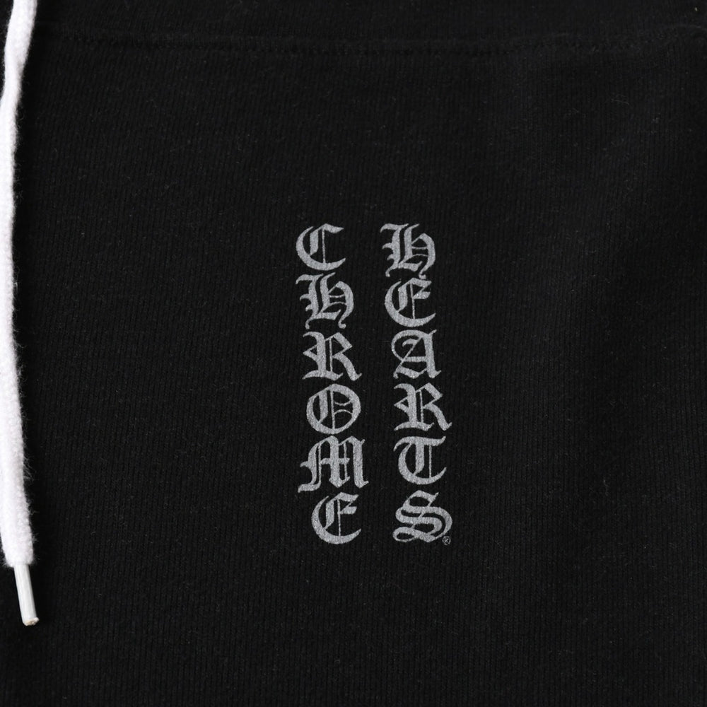 極美品 CHROME HEARTS クロムハーツ スウェットパンツ サイズM オールドイングリッシュロゴ プリント ブラック 中古 4a005727