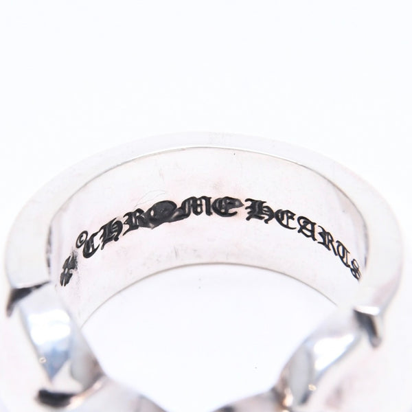 新品未使用 CHROME HEARTS クロムハーツ DOUBLE FLEUR KNEE ダブルフレアニー リング 重量約30.84g サイズ24.5号 シルバー925 中古 4a008571