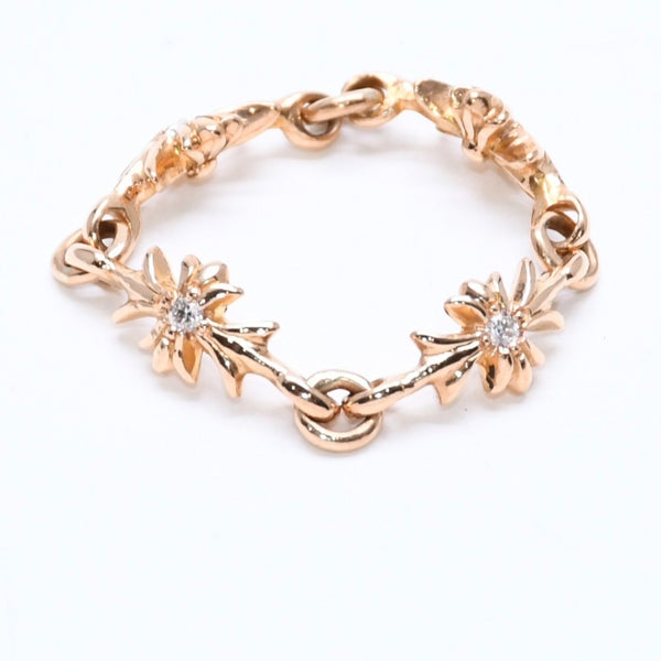 New and unused CHROME HEARTS 22K Tiny E CH Plus Ring Weight approx. 3.54g Size 15.5 After-diamond Used 4a008573