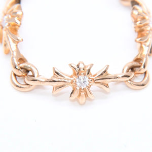 New and unused CHROME HEARTS 22K Tiny E CH Plus Ring Weight approx. 3.54g Size 15.5 After-diamond Used 4a008573