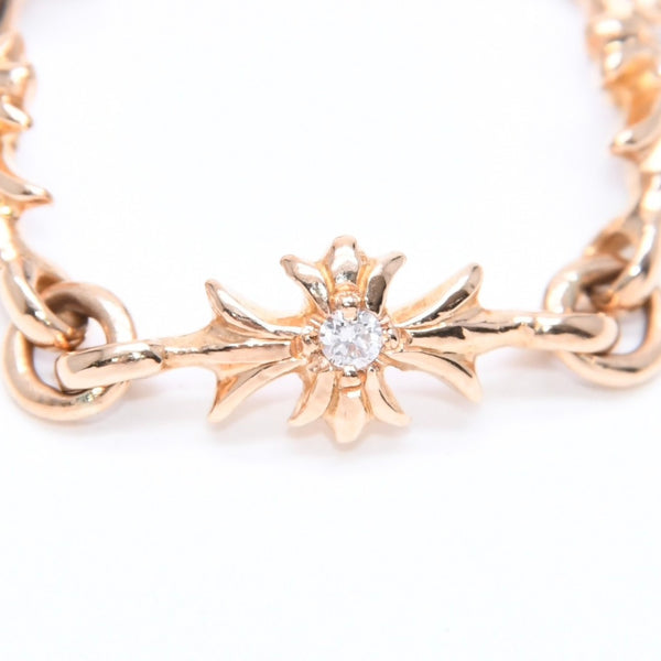 New and unused CHROME HEARTS 22K Tiny E CH Plus Ring Weight approx. 3.54g Size 15.5 After-diamond Used 4a008573