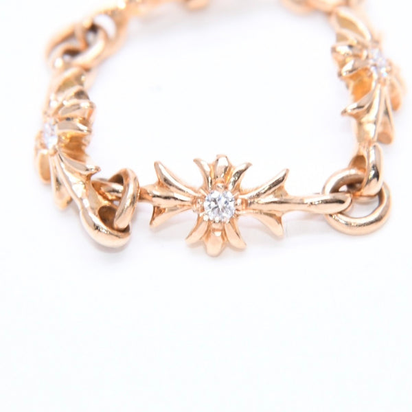 New and unused CHROME HEARTS 22K Tiny E CH Plus Ring Weight approx. 3.54g Size 15.5 After-diamond Used 4a008573