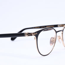 画像をギャラリービューアに読み込む, CHROME HEARTS クロムハーツMORNING SHAKE モーニングシェイク ラウンド型 伊達メガネ サイズ48□21-145 美品 中古 4a005737