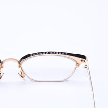 画像をギャラリービューアに読み込む, 極美品 CHROME HEARTS クロムハーツ MUFFBUFFIN 眼鏡 アイウェア CHプラス サイズ53□18 155 ブラック ゴールド 中古 4a005735