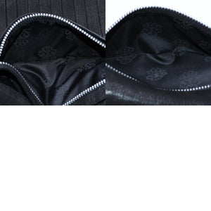 極美品 CHROME HEARTS クロムハーツ WAVE DESTROY LTHR ウェーブ ウォレット 長財布 クロスボタン デストロイレザー シルバー925 中古 4a005740