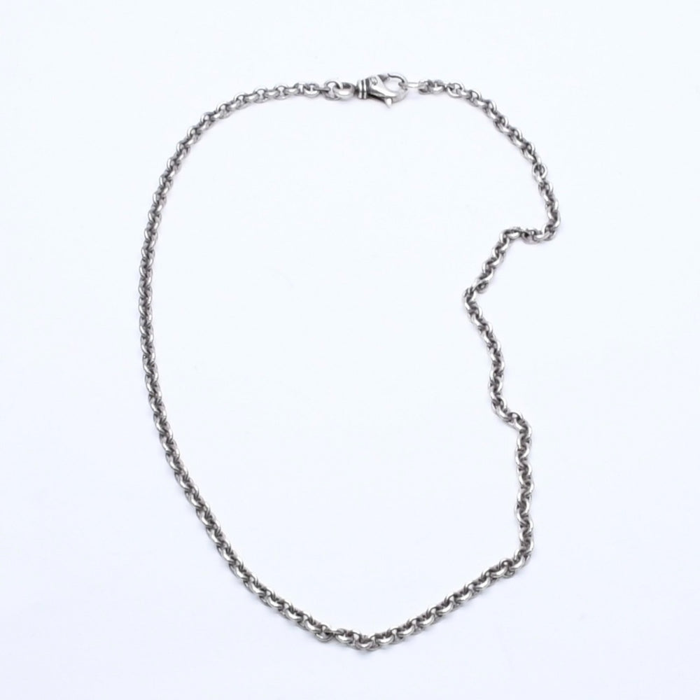 Very Good Condition CHROME HEARTS NE Chain Necklace 18 inches Weight 21.14g 2006.925 Engraved Silver 925 Accessory Used 4a005768