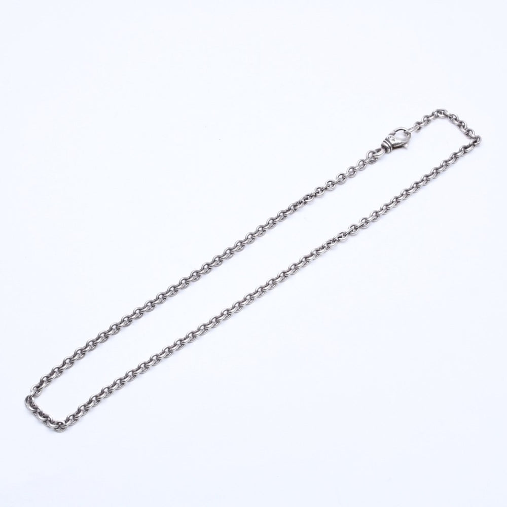 Very Good Condition CHROME HEARTS NE Chain Necklace 18 inches Weight 21.14g 2006.925 Engraved Silver 925 Accessory Used 4a005768
