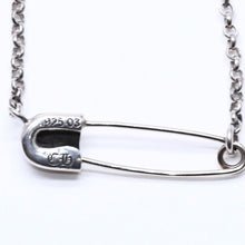 将图片加载到图库查看器，極美品 CHROME HEARTS クロムハーツ セーフティピン ネックレス 16インチ シルバー 重量6.28g ペンダントトップ シルバー925 中古 4a005841
