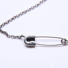 将图片加载到图库查看器，極美品 CHROME HEARTS クロムハーツ セーフティピン ネックレス 16インチ シルバー 重量6.28g ペンダントトップ シルバー925 中古 4a005841