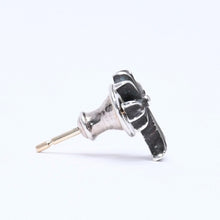 将图片加载到图库查看器，極美品 CHROME HEARTS クロムハーツ ピアス イヤリング CH クロスファット スタッド シルバーピアス シルバー925 重量約0.83g 片耳 中古 4a005753