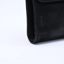 将图片加载到图库查看器，極美品 CHROME HEARTS クロムハーツ WAVE DESTROY LTHR ウェーブ ウォレット 長財布 クロスボタン デストロイレザー シルバー925 中古 4a005740