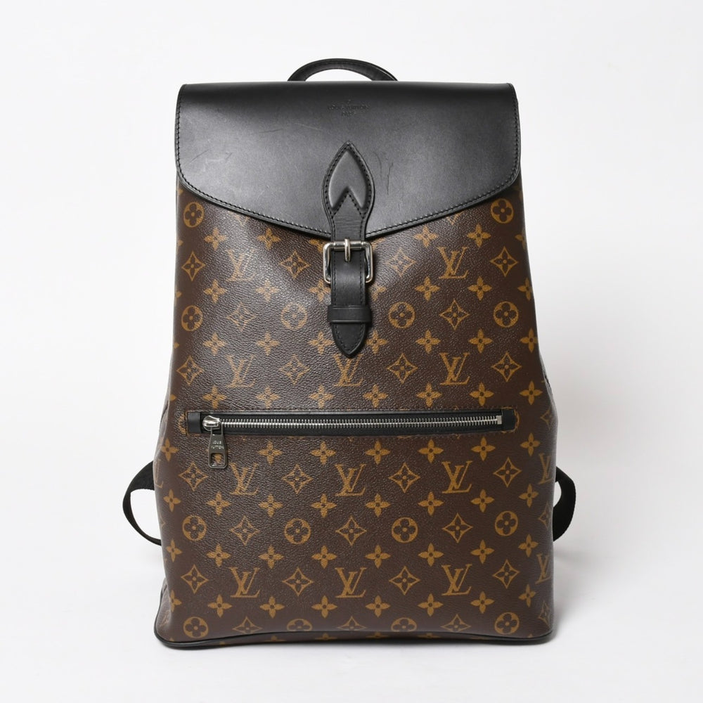 Very Good Condition LOUIS VUITTON Macassar Parc Rucksack/Backpack M40637 Monogram Brown Good Condition Used 4a005643