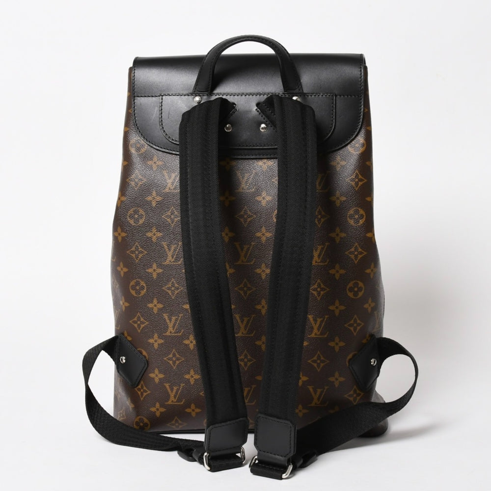 Very Good Condition LOUIS VUITTON Macassar Parc Rucksack/Backpack M40637 Monogram Brown Good Condition Used 4a005643