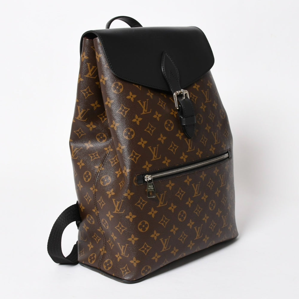 Very Good Condition LOUIS VUITTON Macassar Parc Rucksack/Backpack M40637 Monogram Brown Good Condition Used 4a005643