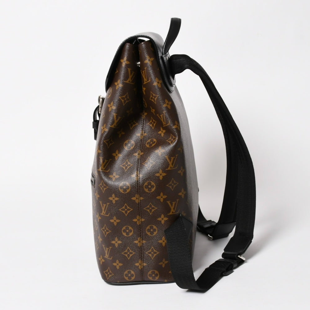 Very Good Condition LOUIS VUITTON Macassar Parc Rucksack/Backpack M40637 Monogram Brown Good Condition Used 4a005643