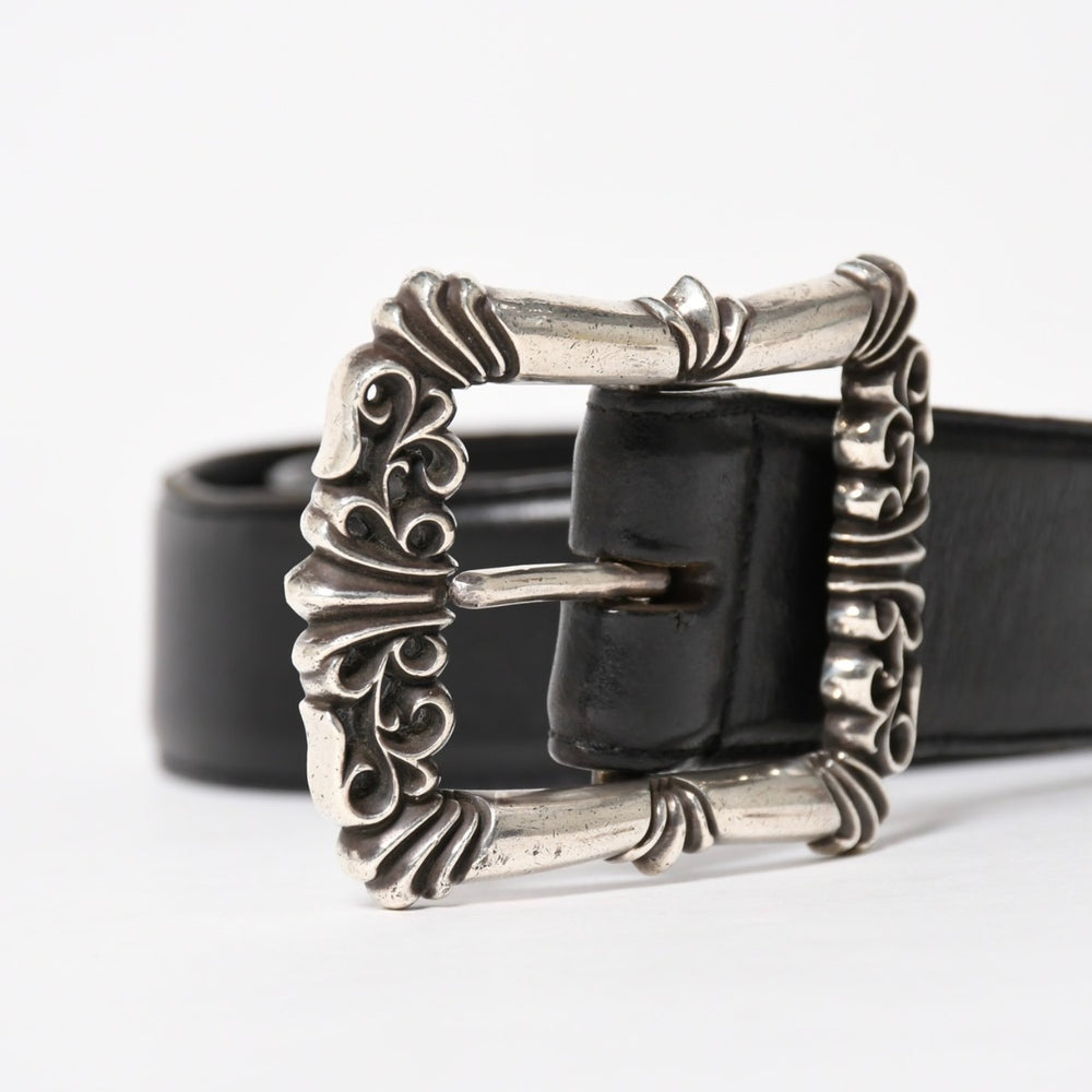 CHROME HEARTS BLT FILIGREE OTJ 1.5 Filigree OTJ Belt 1.5 inch Size 36 Leather Silver 925 Good Condition Used 4a005741