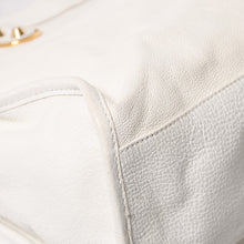 将图片加载到图库查看器，極美品 BALENCIAGA バレンシアガ メタリックエッジシティ レザー 2WAY ハンドバッグ ショルダーバッグ ホワイト アイボリー ゴールド金具 390154 中古 4a005560