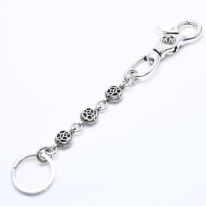 Very good condition CHROME HEARTS CLIP NO2 FLORAL BALL 3B Clip No2 Floral Ball 3B Keyring Weight approx. 63.16g Used 4a005744