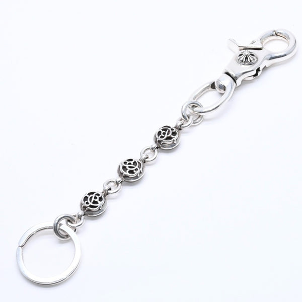 Very good condition CHROME HEARTS CLIP NO2 FLORAL BALL 3B Clip No2 Floral Ball 3B Keyring Weight approx. 63.16g Used 4a005744