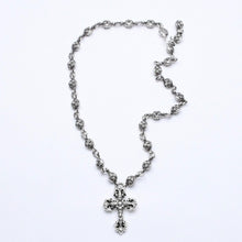 将图片加载到图库查看器，CHROME HEARTS クロムハーツ フィリグリークロス XS W/クロスボールチェーン ネックレス 重量約122.3g 20インチ 美品 中古 4a005732