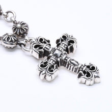 将图片加载到图库查看器，CHROME HEARTS クロムハーツ フィリグリークロス XS W/クロスボールチェーン ネックレス 重量約122.3g 20インチ 美品 中古 4a005732