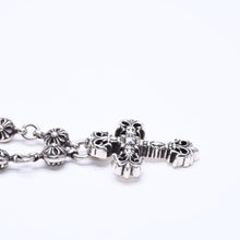 将图片加载到图库查看器，CHROME HEARTS クロムハーツ フィリグリークロス XS W/クロスボールチェーン ネックレス 重量約122.3g 20インチ 美品 中古 4a005732