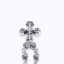 将图片加载到图库查看器，CHROME HEARTS クロムハーツ フィリグリークロス XS W/クロスボールチェーン ネックレス 重量約122.3g 20インチ 美品 中古 4a005732
