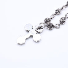 将图片加载到图库查看器，CHROME HEARTS クロムハーツ フィリグリークロス XS W/クロスボールチェーン ネックレス 重量約122.3g 20インチ 美品 中古 4a005732