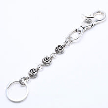 将图片加载到图库查看器，極美品 CHROME HEARTS クロムハーツ CLIP NO2 FLORAL BALL 3B クリップ No2 フローラルボール 3B キーリング 重量約63.16g 中古 4a005744