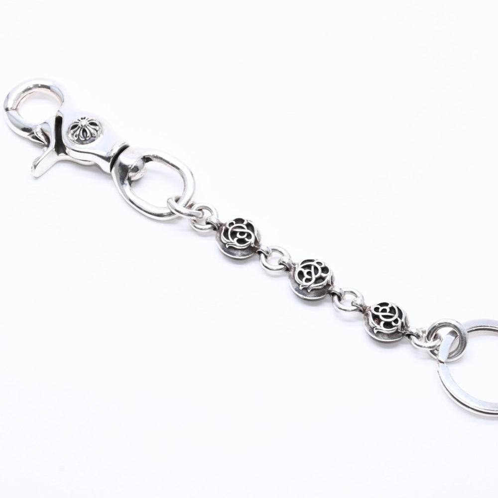 極美品 CHROME HEARTS クロムハーツ CLIP NO2 FLORAL BALL 3B クリップ No2 フローラルボール 3B キーリング 重量約63.16g 中古 4a005744