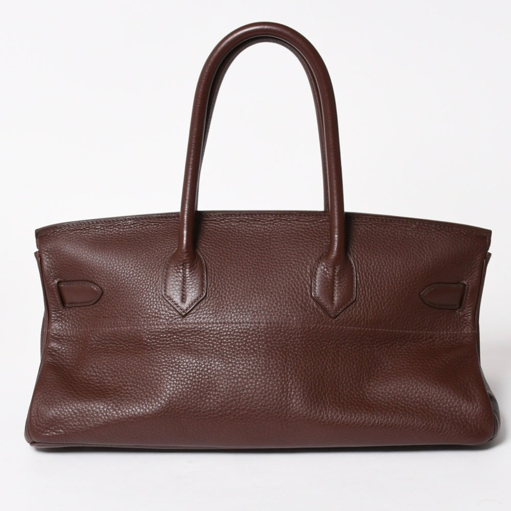極美品 ゴルチェデザイン HERMES エルメス ショルダーバーキン ブラウン ハバナ トリヨンクレマンス ◻︎H刻 シルバー金具 中古 4a005840