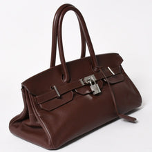 Load image into Gallery viewer, 極美品 ゴルチェデザイン HERMES エルメス ショルダーバーキン ブラウン ハバナ トリヨンクレマンス ◻︎H刻 シルバー金具 中古 4a005840