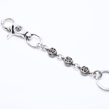将图片加载到图库查看器，極美品 CHROME HEARTS クロムハーツ CLIP NO2 FLORAL BALL 3B クリップ No2 フローラルボール 3B キーリング 重量約63.16g 中古 4a005744
