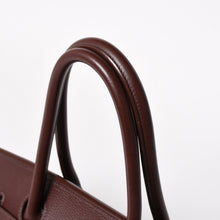 Load image into Gallery viewer, 極美品 ゴルチェデザイン HERMES エルメス ショルダーバーキン ブラウン ハバナ トリヨンクレマンス ◻︎H刻 シルバー金具 中古 4a005840