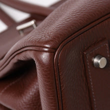Load image into Gallery viewer, 極美品 ゴルチェデザイン HERMES エルメス ショルダーバーキン ブラウン ハバナ トリヨンクレマンス ◻︎H刻 シルバー金具 中古 4a005840