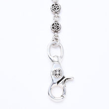 将图片加载到图库查看器，極美品 CHROME HEARTS クロムハーツ CLIP NO2 FLORAL BALL 3B クリップ No2 フローラルボール 3B キーリング 重量約63.16g 中古 4a005744