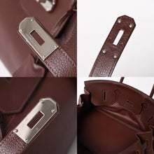 Load image into Gallery viewer, 極美品 ゴルチェデザイン HERMES エルメス ショルダーバーキン ブラウン ハバナ トリヨンクレマンス ◻︎H刻 シルバー金具 中古 4a005840