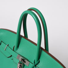 将图片加载到图库查看器，極美品 HERMES エルメス BIRKIN バーキン35 ミント シルバー金具 ◻︎Q トリヨンクレマンス ハンドバッグ 中古 4a005839
