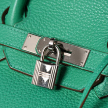 将图片加载到图库查看器，極美品 HERMES エルメス BIRKIN バーキン35 ミント シルバー金具 ◻︎Q トリヨンクレマンス ハンドバッグ 中古 4a005839