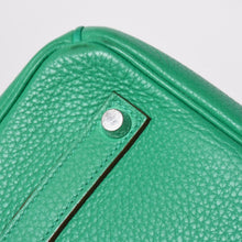 将图片加载到图库查看器，極美品 HERMES エルメス BIRKIN バーキン35 ミント シルバー金具 ◻︎Q トリヨンクレマンス ハンドバッグ 中古 4a005839