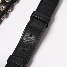 画像をギャラリービューアに読み込む, 極美品 CHROME HEARTS クロムハーツ #1スナットパック クロスボールスタッズ ボディバッグ レザー ダガージップ ブラック 中古 4a005747