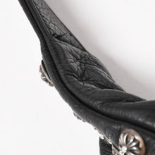 画像をギャラリービューアに読み込む, 極美品 CHROME HEARTS クロムハーツ #1スナットパック クロスボールスタッズ ボディバッグ レザー ダガージップ ブラック 中古 4a005747