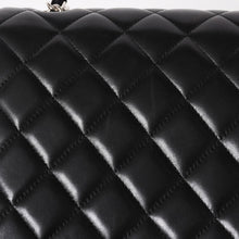 画像をギャラリービューアに読み込む, 極美品 CHANEL シャネル デカマトラッセ33 Wフラップ Wチェーンショルダーバッグ 18番台 ココマーク ラムスキン ブラック SV金具 中古 4a005679