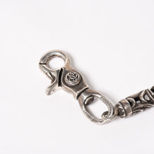 画像をギャラリービューアに読み込む, CHROME HEARTS クロムハーツ ローラー ロング S/1クリップ 9リンク ウォレットチェーン 重量約235.5g 全長約60cm シルバー925 美品 中古 4a005765